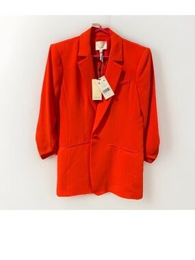 Cinq A Sept Crepe Khloe Blazer Size 2 Chili Pepper NWT